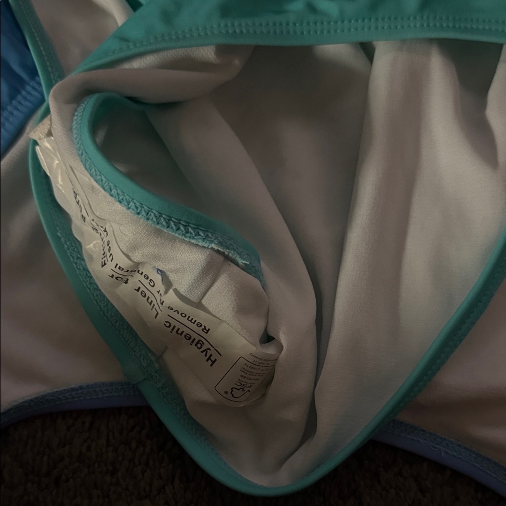 Decree Girls Blue to Aqua Gradient One-Piece - Picture 2 of 5